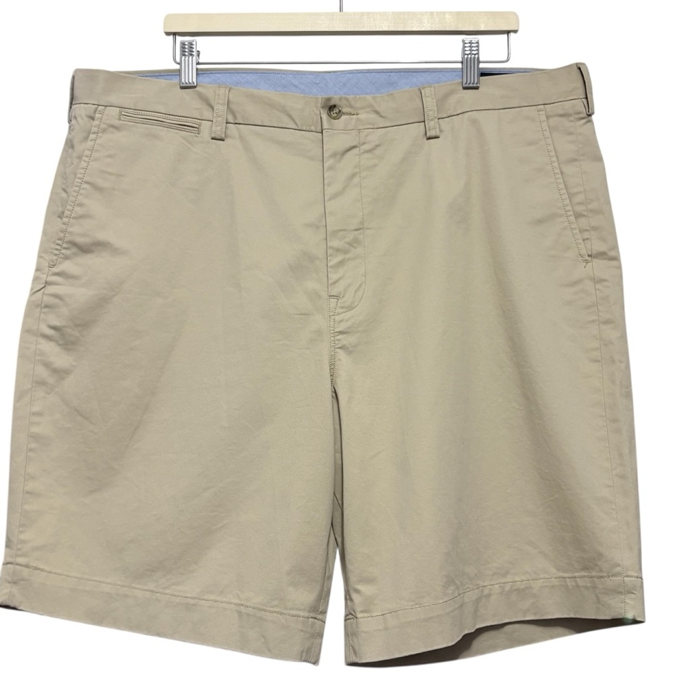 New Polo by Ralph Lauren Khaki Tan 9-inch Classic Fit Chino Men’s Shorts Sz 40